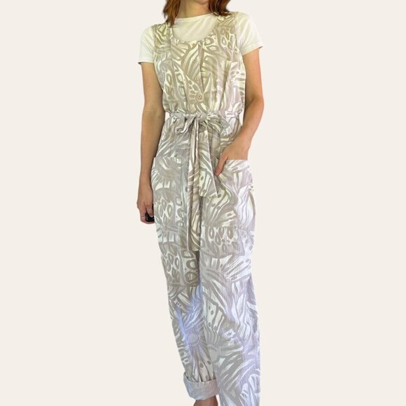 American Vintage Pants - 90s/2000s boho patterned vintage jumpsuit